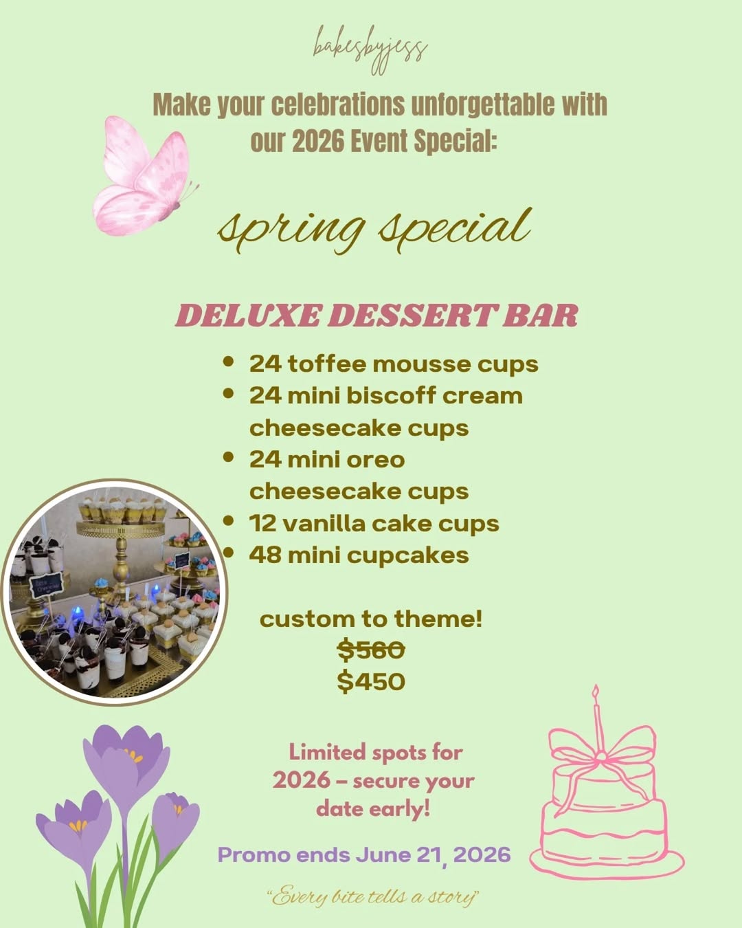 Deluxe Dessert Bar